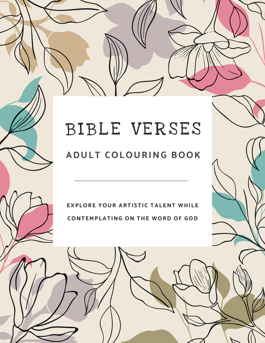 Unwind and reflect on the beauty of the scriptures with this captivating adult colouring book featuring intricate designs inspired by some of the most beloved verses from the Bible.