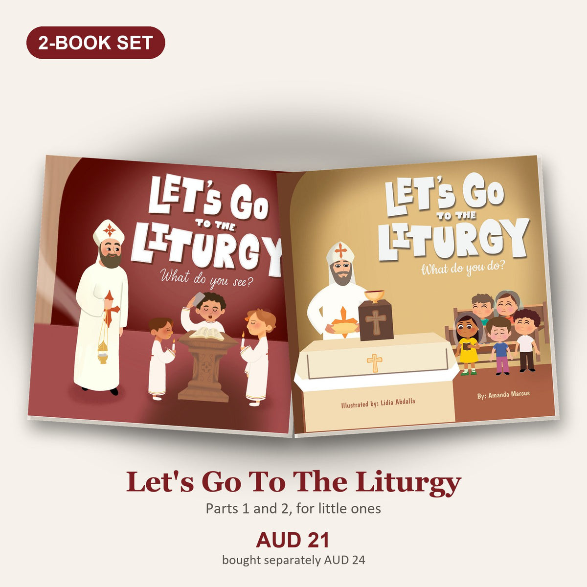 Let's Go To The Liturgy: two-book set for little ones, AUD 21