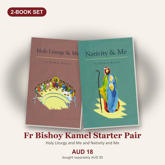 Fr Bishoy Kamel Starter Pair: Holy Liturgy and Me and Nativity and Me, AUD 18